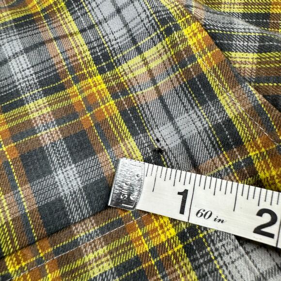 Marmot Shirt Mens Small Gray Yellow Plaid Casual Button Up Hiking Active Trail - Picture 9 of 9